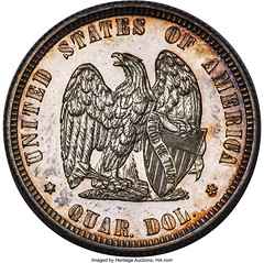 1872 Amazonian Quarter Dollar reverse