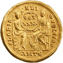Gold Solidus of Constantius II, Antioch, AD 355 - AD 361 reverse