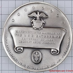 U.S.S. Enterprise Medal reverse
