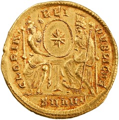 Gold Solidus of Constantius II reverse