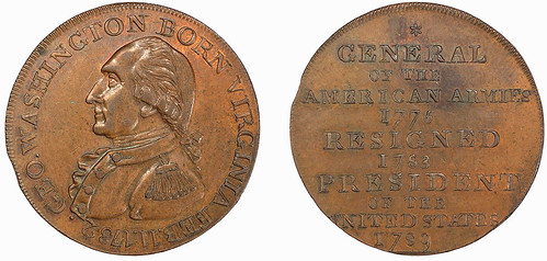 Washingtonia 04 Circa 1792 Washington Born Virginia Copper