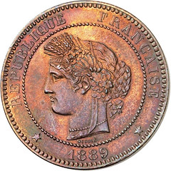 00796a Bronze 10 Centimes obverse