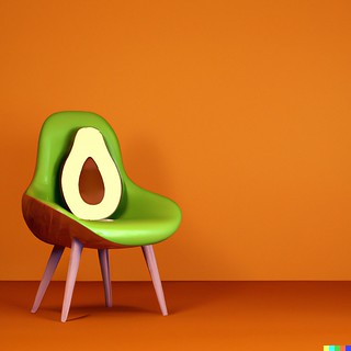 DALL-E Avacado chair image
