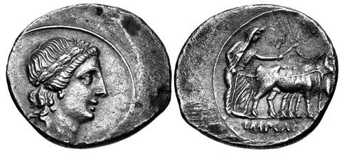 21. Off-Center, Octavian denarius