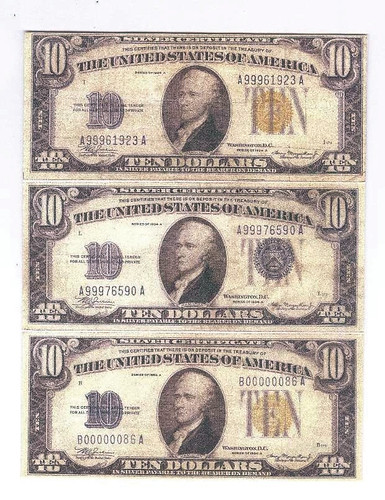 $10 North Africa Silver Certificates