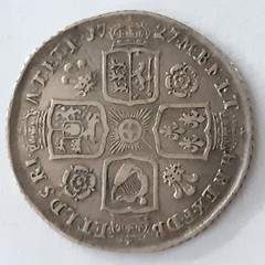 1727 George II shilling reverse