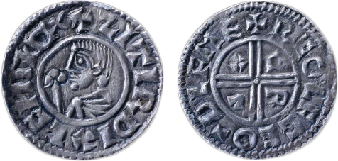silver penny of Sihtric Silkbeard