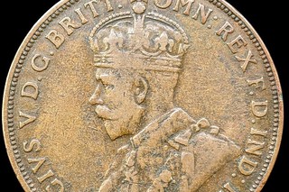 1930 Australian penny obverse