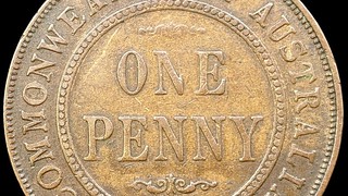 1930 Australian penny reverse