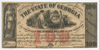 PAN Civil War Showcase Milledgeville obsolete note
