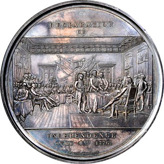 Charles Cushing Wright Declaration of Independence medal obverse