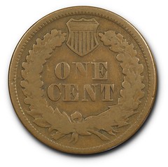 1877 Indian Cent reverse