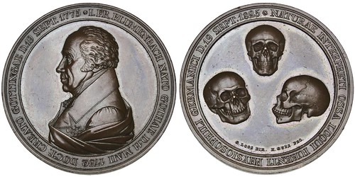 Johann Friedrich Blumenbach Three Skulls Medal