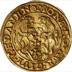 1548 Sigismund I Danzig Ducat reverse