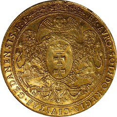 Danzig Sigismund III Donative 10 Ducats reverse