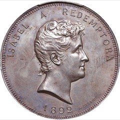 1892 Princess Isabel Silver Medal obverse