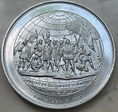 1893 Columbian Exposition Globe Dollar obverse
