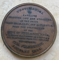 1854 Steamer San Francisco Life Saving Medal reverse