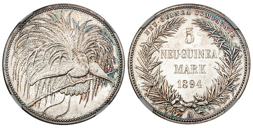 1894 German New Guinea 5 Mark