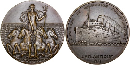 Sud-Atlantique Art Deco medal