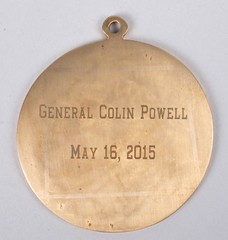 Powell Rice Commencement Award medal reverse