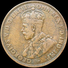 1930 Australian Penny obverse