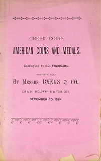 Kolbe-Fanning Sale 165 Lot 309 Frossard 1884 Greek Coins sale