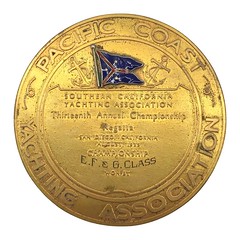 1935 Pacific Coast Yachting Association Medal obverse