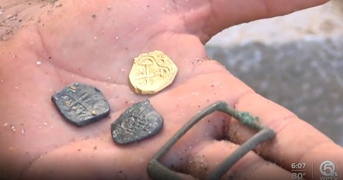 Hurricane Nicole gold coin finds