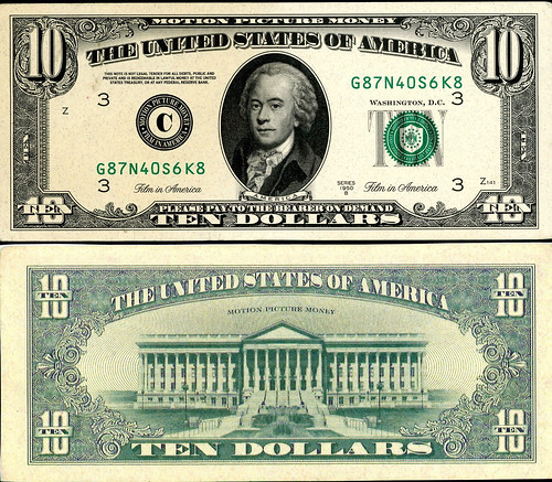 $10 Motion Picture Currency Note
