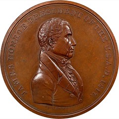1817 James Monroe Indian Peace Medal obverse