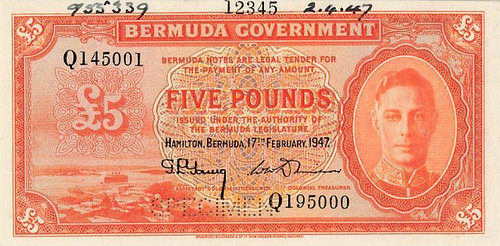 1947 Bermuda Pounds Specimen
