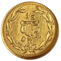 1909 Alaska-Yukon-Pacific Expo Gold Token reverse