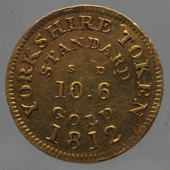 1812 George III Half Guinea Gold Token obverse