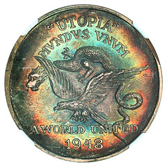 1948 Utopia Silver Fantasy Medal obverse