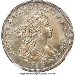 1799 Draped Bust Dollar obverse