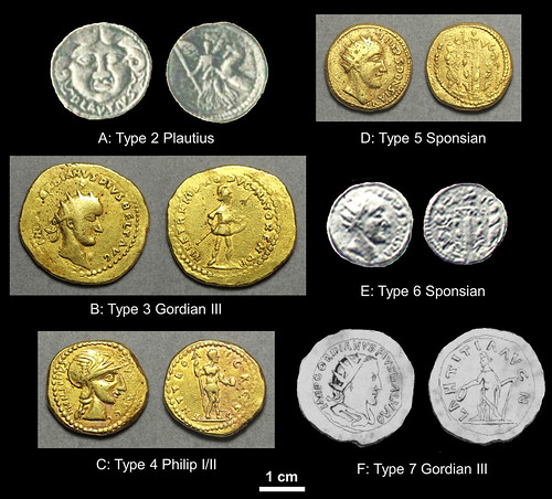 Coin types from the 1713 hoard