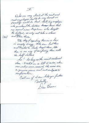 Dan Brown Letter 08-22-96 P.2 address deleted