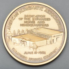 1982 ANA Building Expansion Dedication Medal reverse
