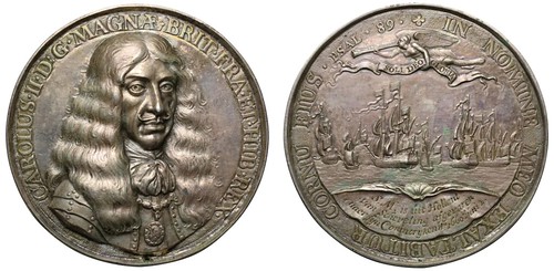 1660  Charles II, Embarkation at Scheveningen Medal