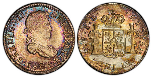 1825 Bolivia Ferdinand VII Half Real