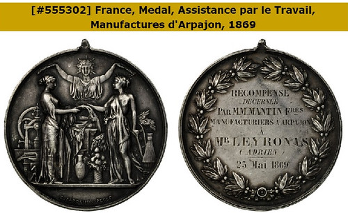 French silver medal 1869