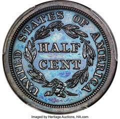 1840 Half Cent reverse
