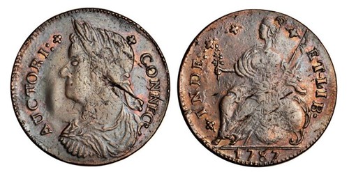 1787 Connecticut Copper. Miller 18-g.1