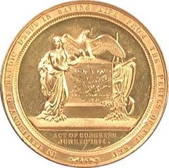 Life Saving Congressional Medal reverse