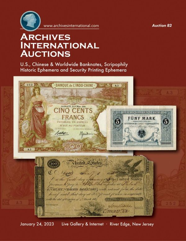 Archives International Sale 82 cover front