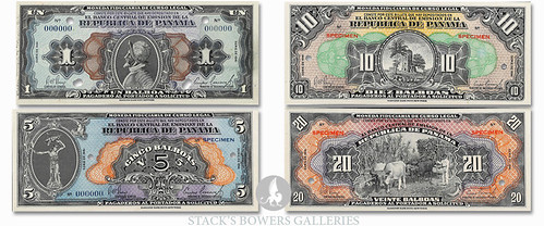 Arias Issue Panama Banknotes