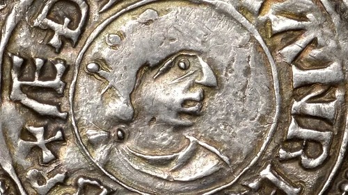 Athelstan coin portrait closeup