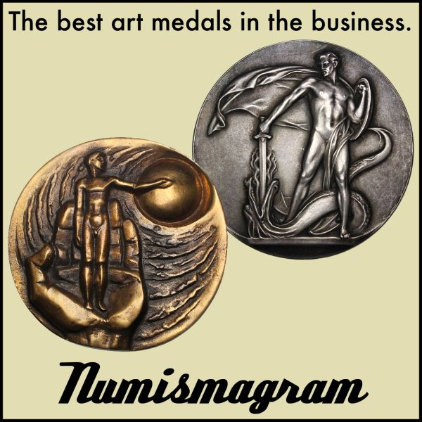 Numismagram E-Sylum ad67 Best Art Medals