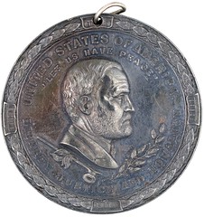 Grant Silver Peace Medal obverse